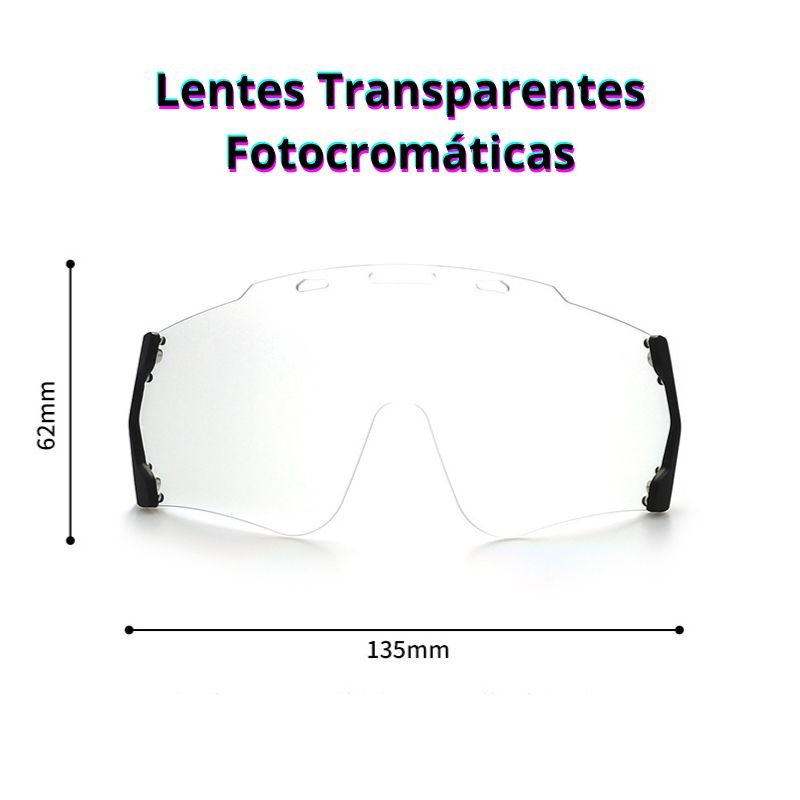 Lente Transparente Fotocromática Magnética - Ozirix